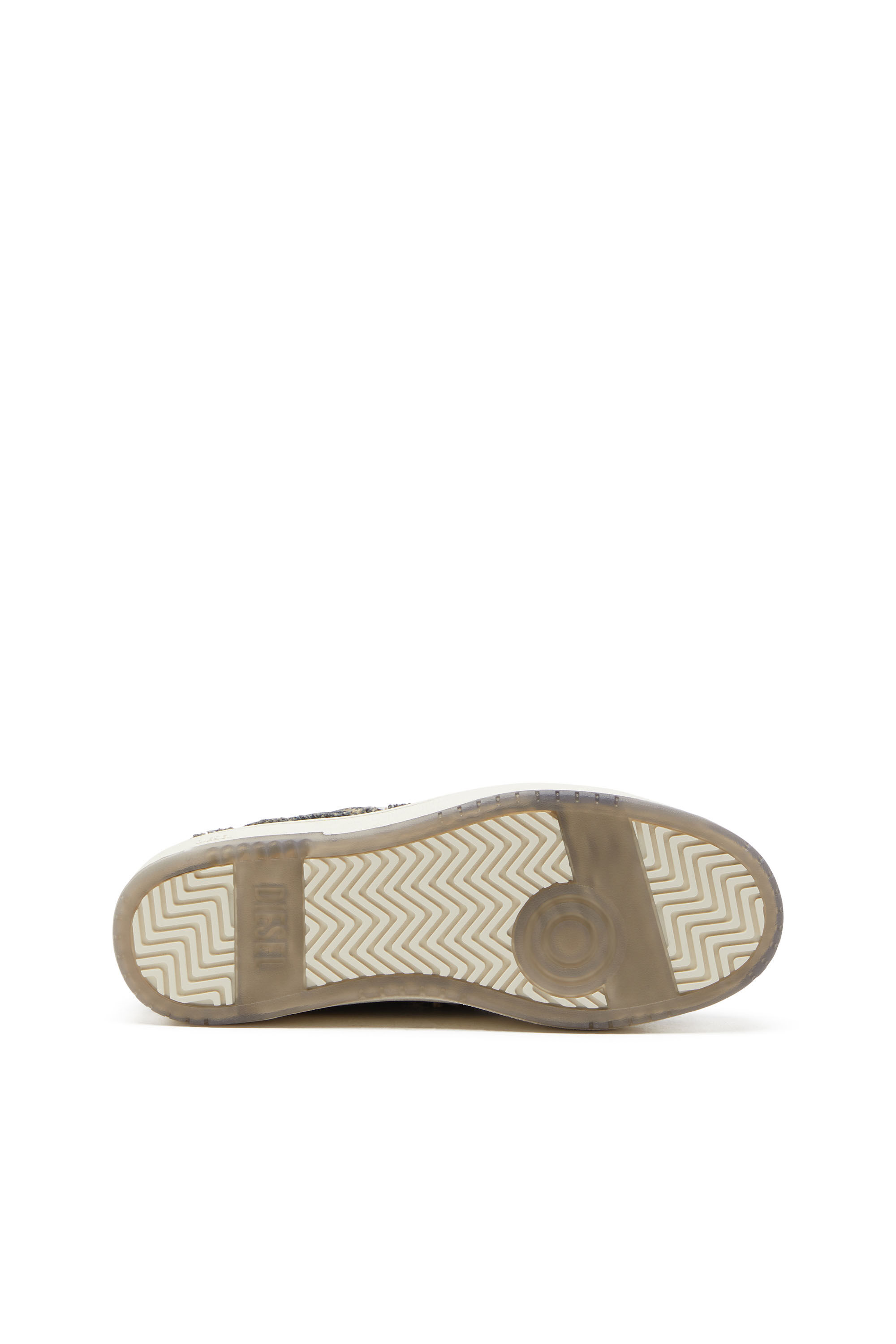 Diesel - S-TRACKER-D LOW, Man's S-Tracker-D-Frayed denim sneakers with transparent sole in Blue - 5