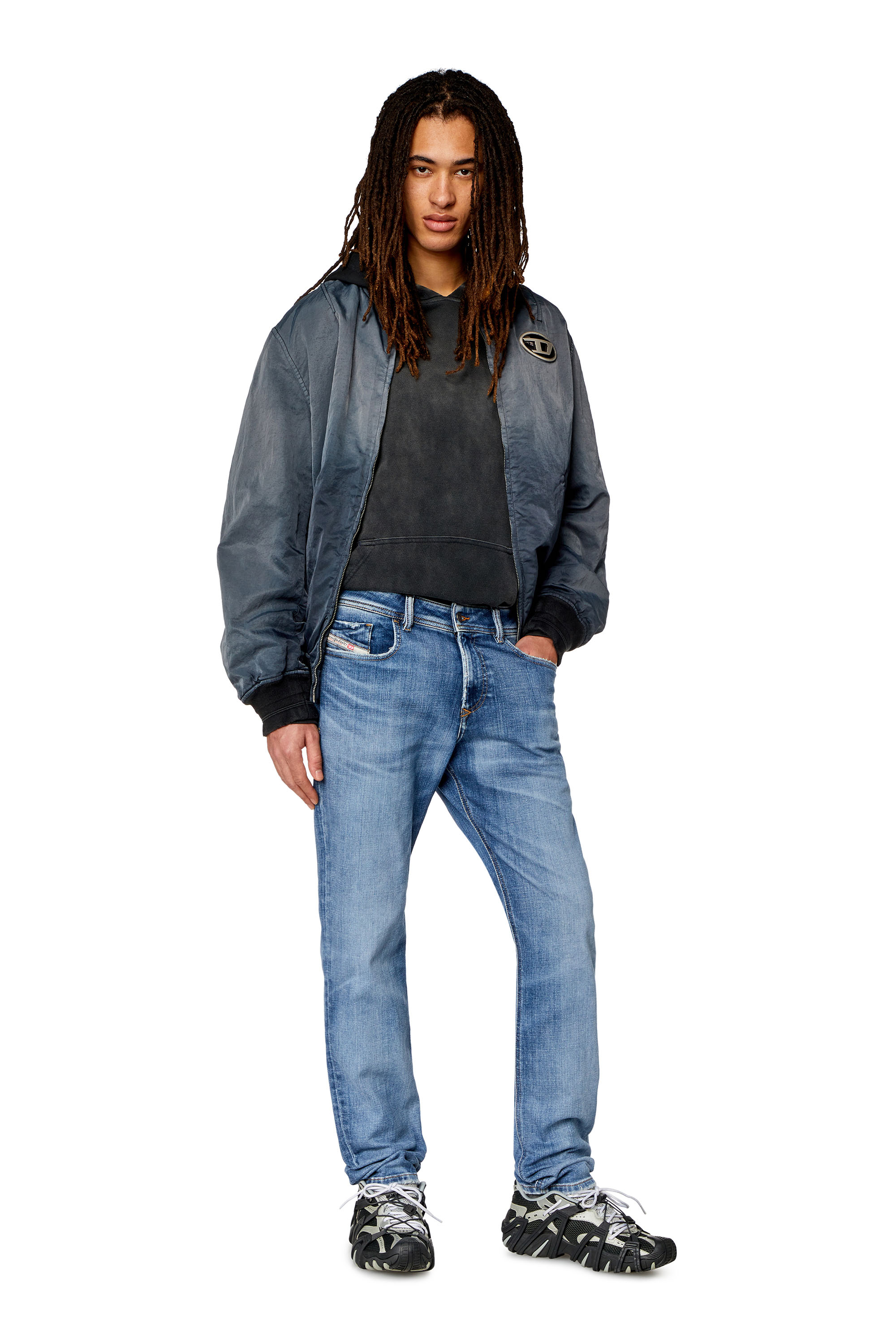 Diesel - Man's Skinny Jeans 1979 Sleenker 09H68, Medium blue - 2