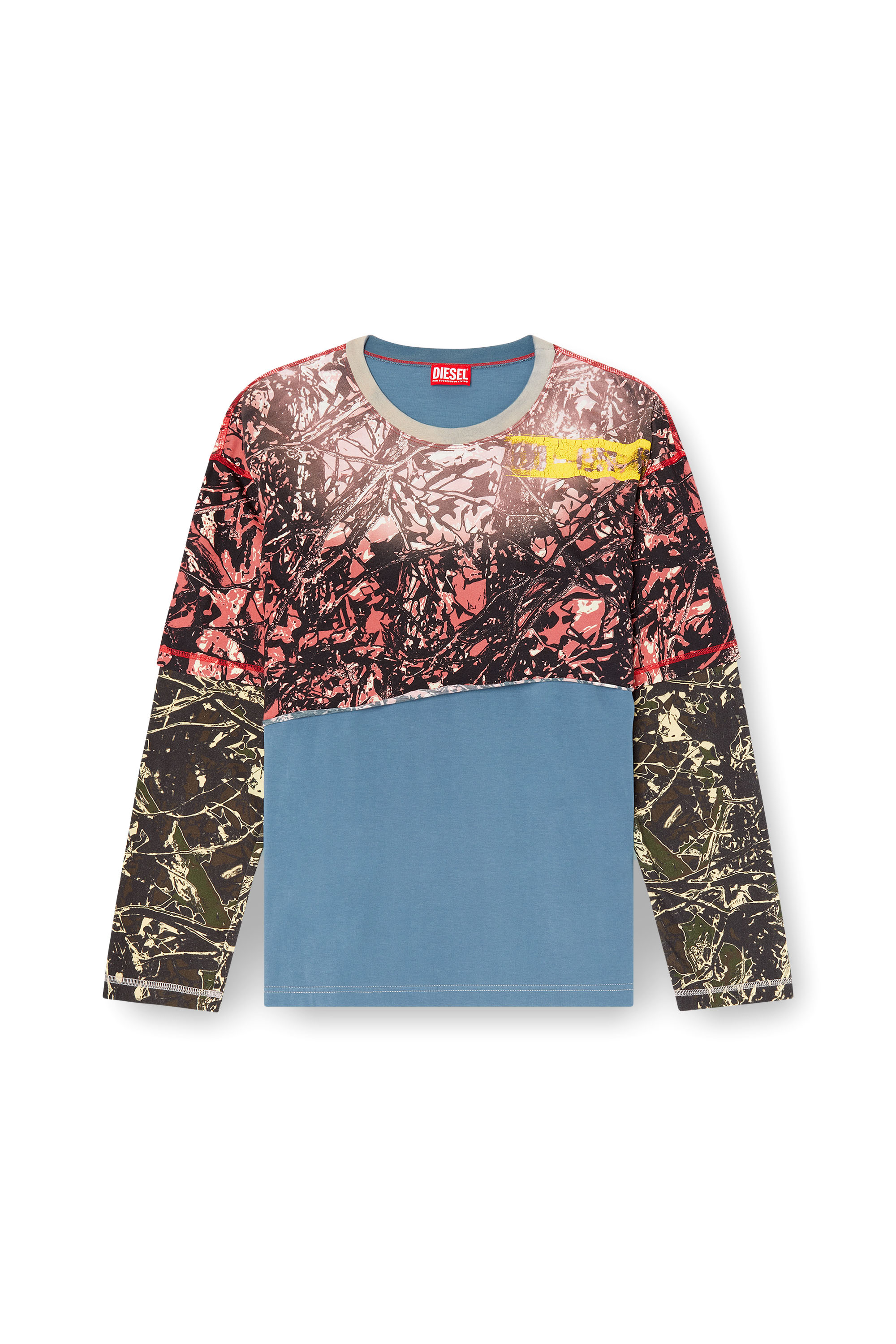 T-BESH-CAMOU, Blue/Pink