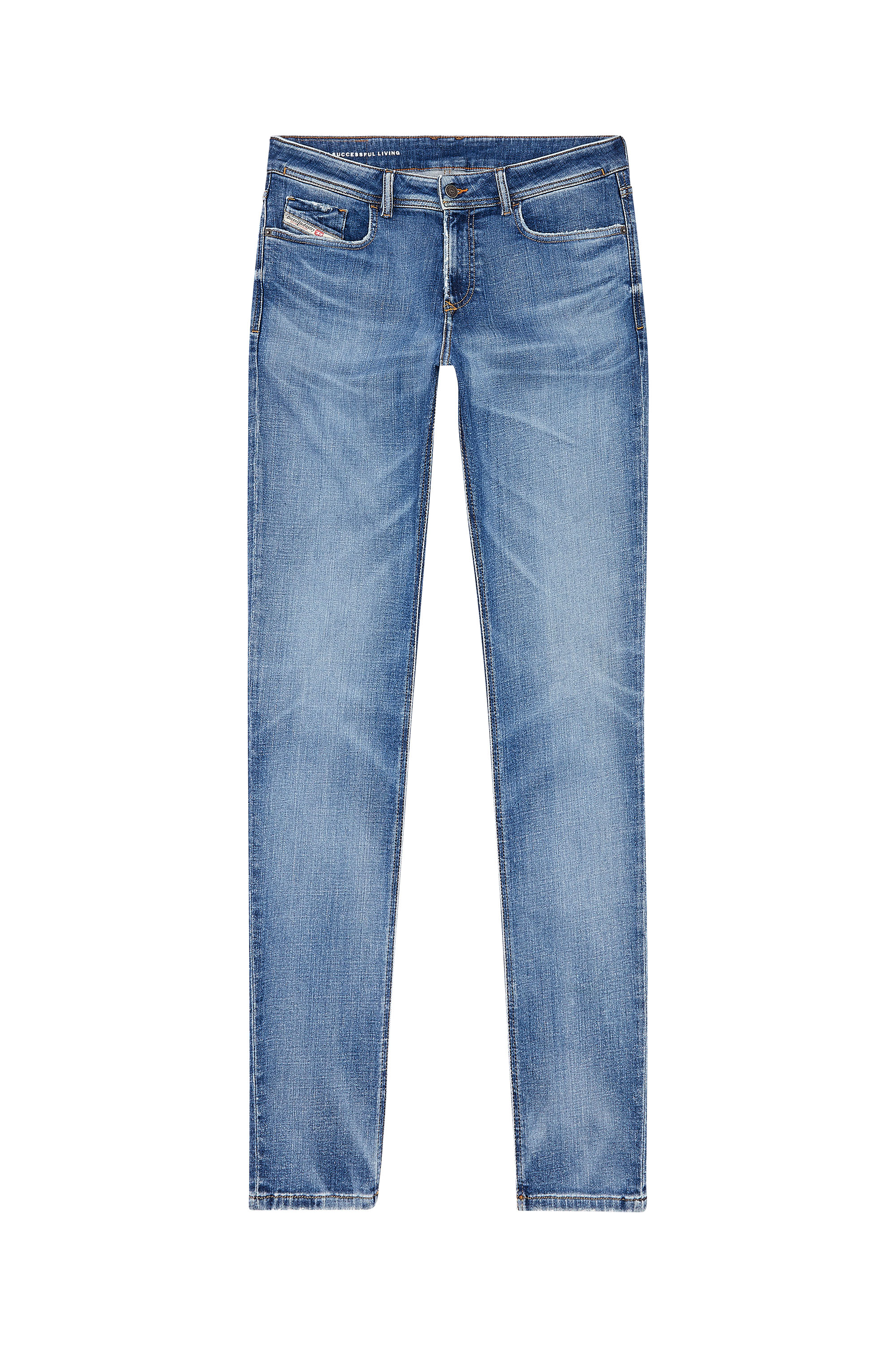 Diesel - Man's Skinny Jeans 1979 Sleenker 09H68, Medium blue - 3