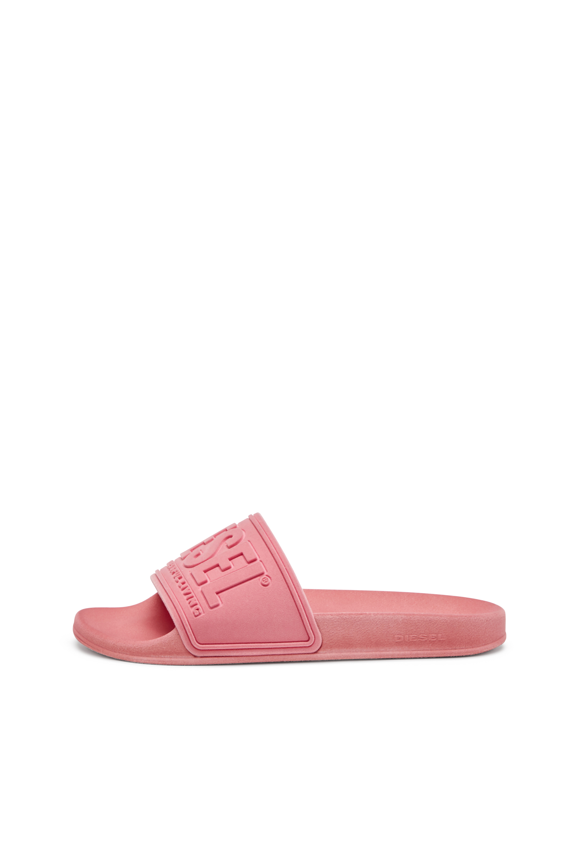 Diesel - SA-MAYEMI CC W, Woman's Sa-Mayemi-Pool slides with velvety flocking in Pink - 7