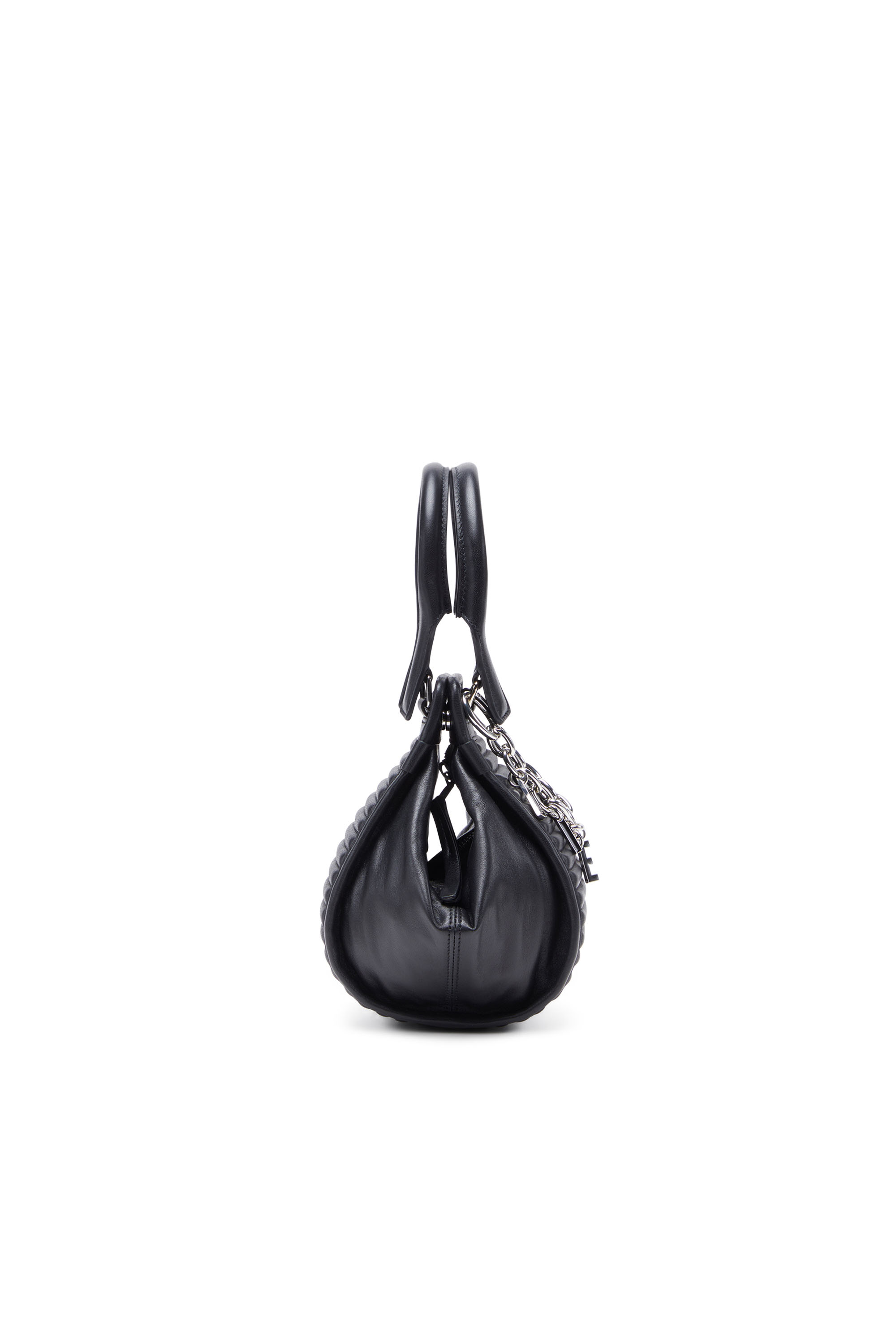 Diesel - D-VINA-RR XS, Woman's D-Vina-RR XS - Handbag in leather in Black - 3