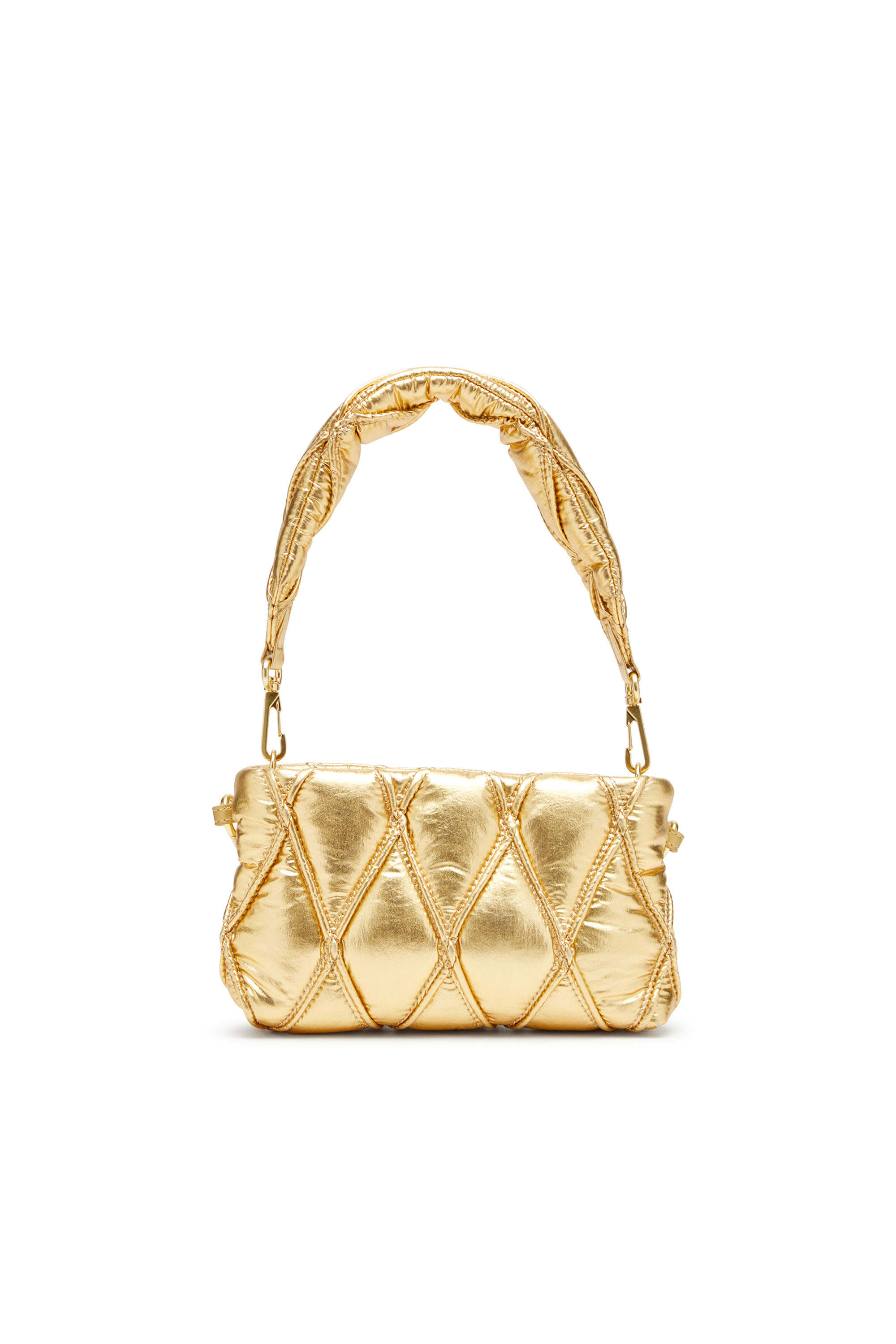 Diesel - CHARM-D POUCH, Woman's Wallet purse in metallic quilted nylon in null - 2