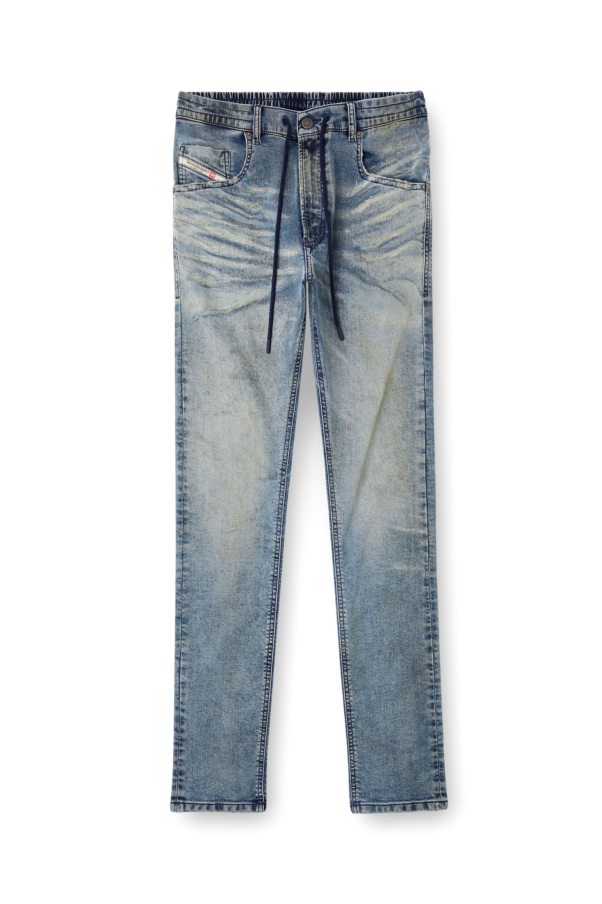 Diesel - Man's Regular 2032 D-Krooley Joggjeans® 09M37, Medium blue - 3