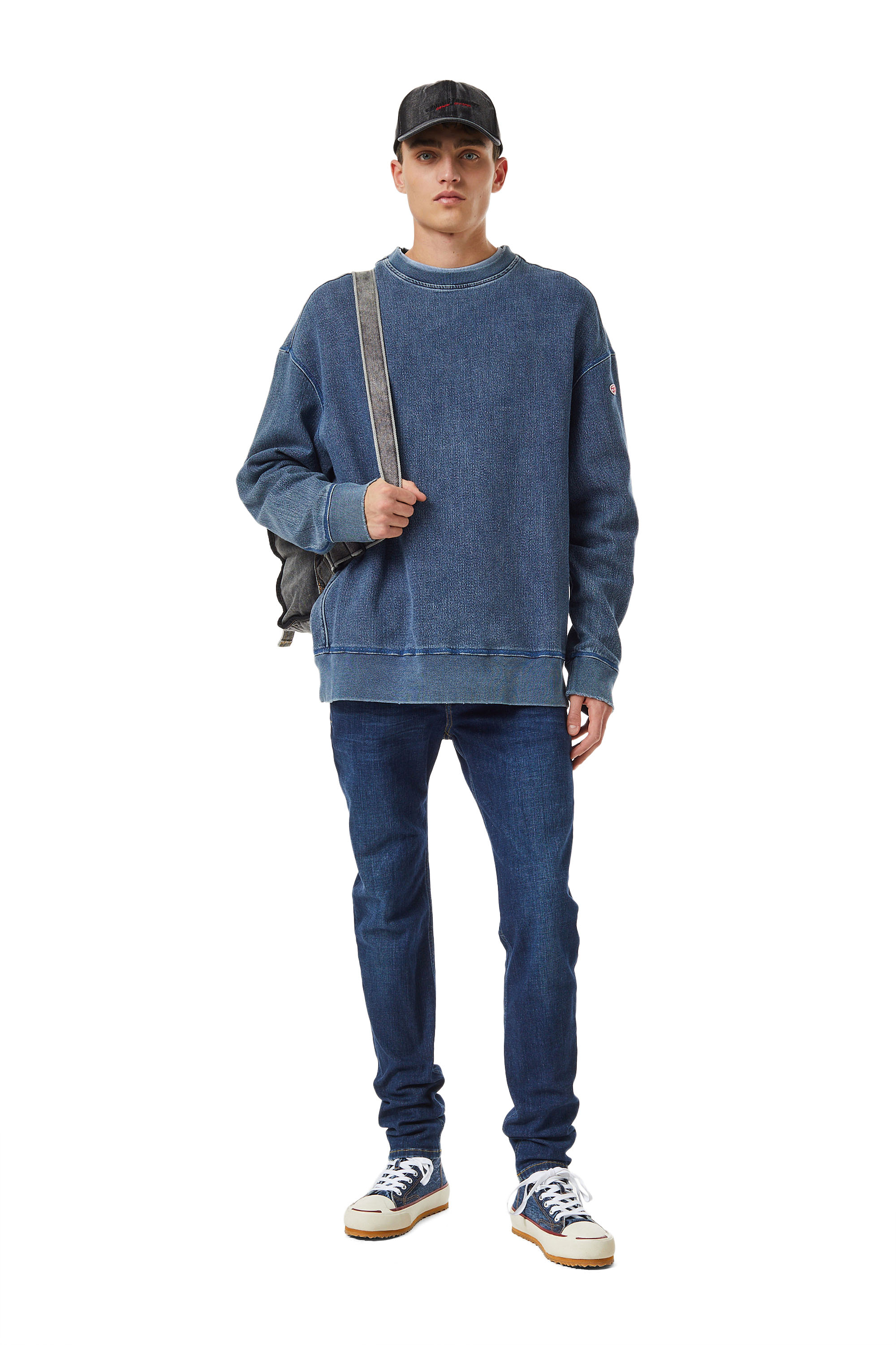 Diesel - Man's Skinny Jeans 1979 Sleenker 09B98, Dark Blue - 2