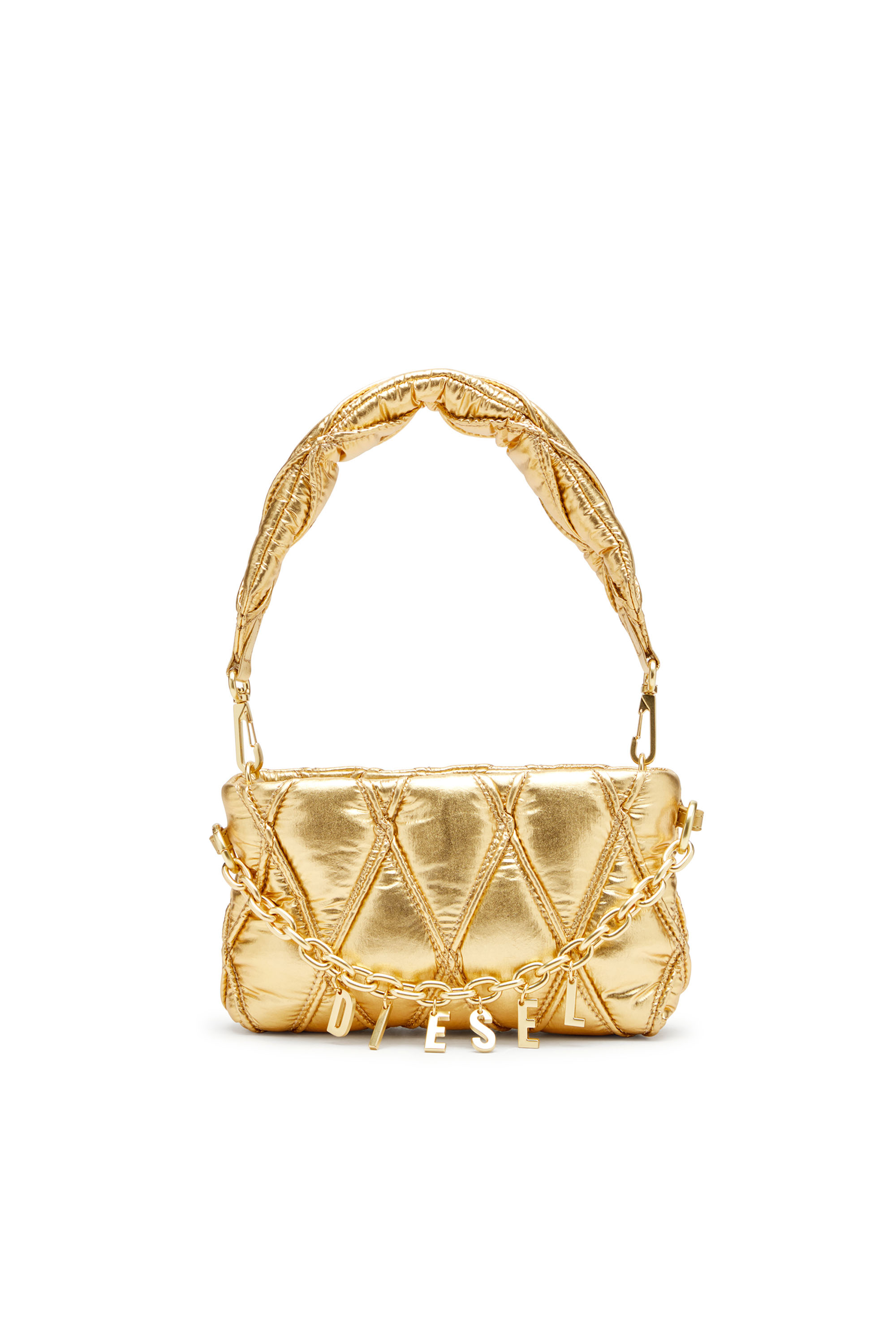 Diesel - CHARM-D POUCH, Woman's Wallet purse in metallic quilted nylon in null - 1