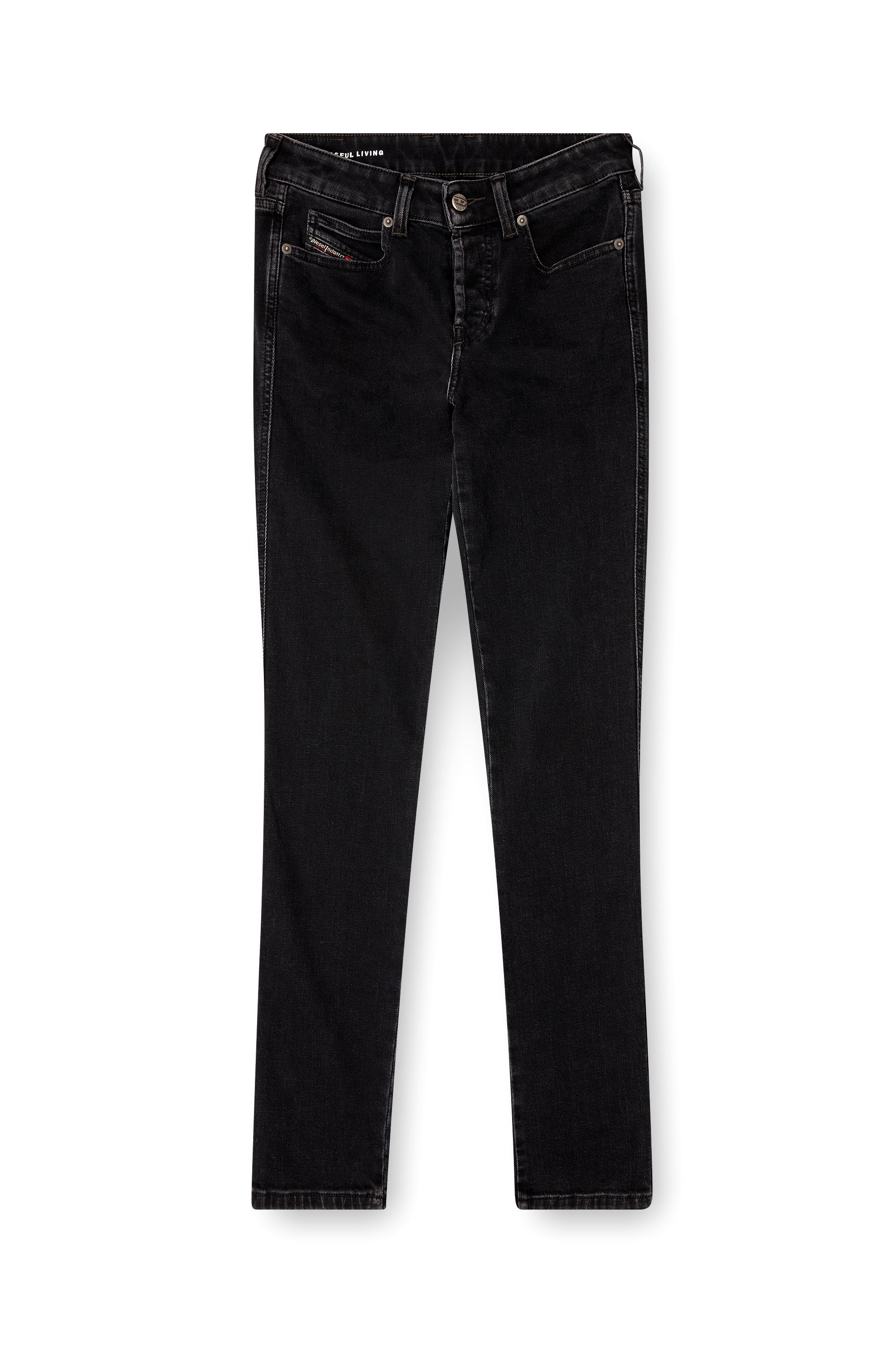 Diesel - Woman's Slim Jeans 1992 D-Jiann 09M69, Black/Dark grey - 3