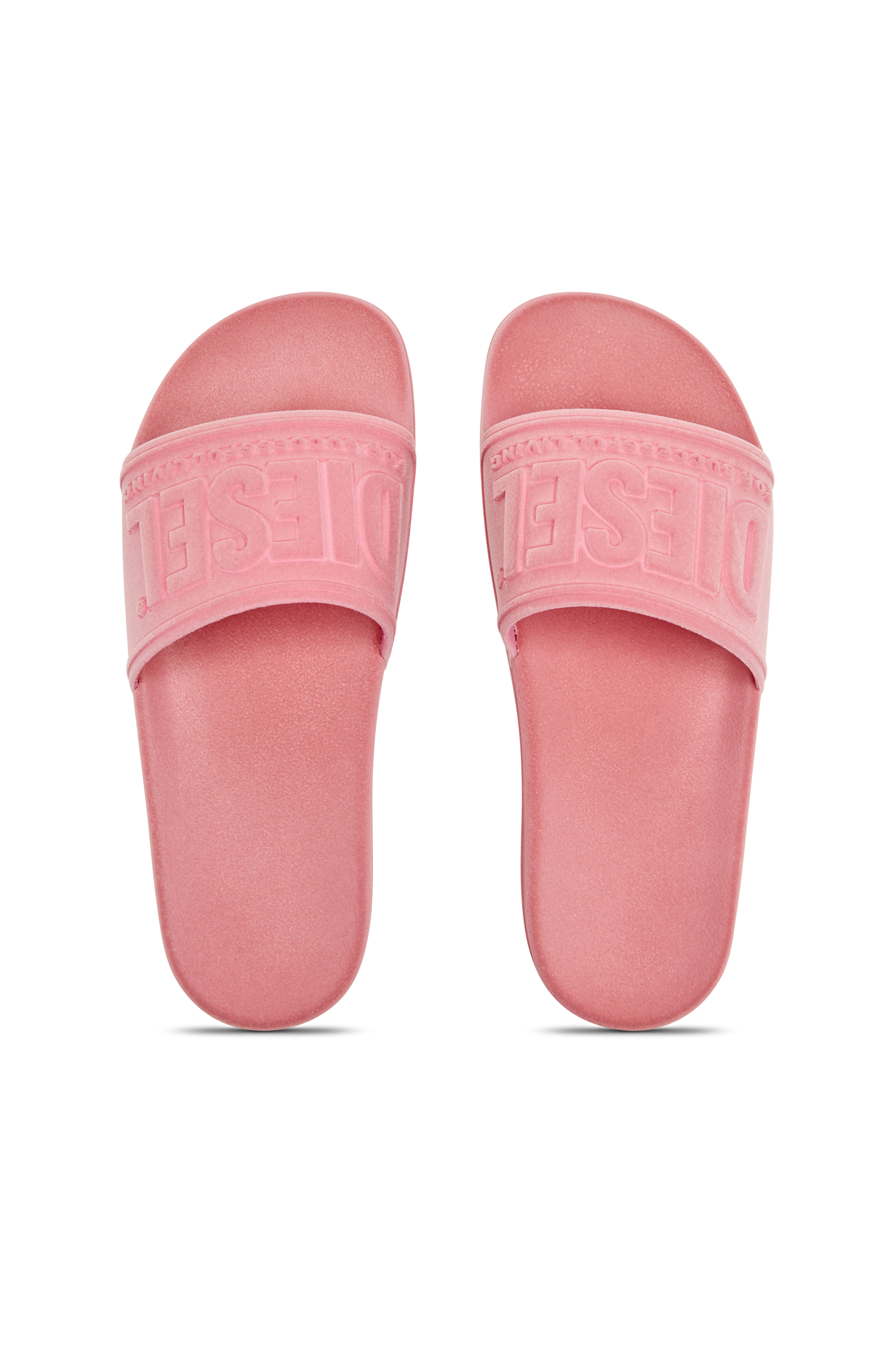 Diesel - SA-MAYEMI CC W, Woman's Sa-Mayemi-Pool slides with velvety flocking in Pink - 5