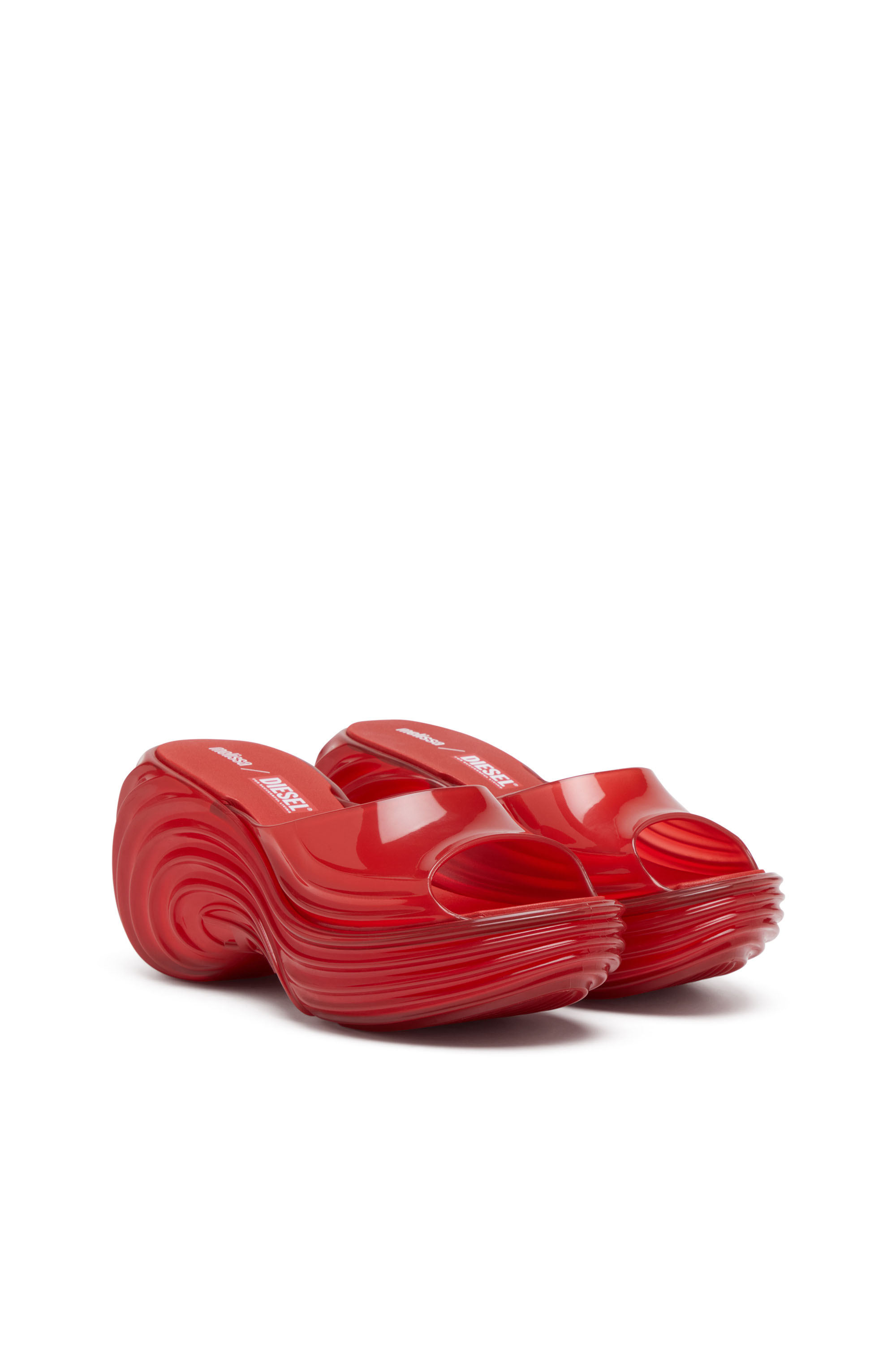 Diesel - MELISSA QUANTUM PLATFORM, Woman's Platform mule in Melflex® in Red - 4
