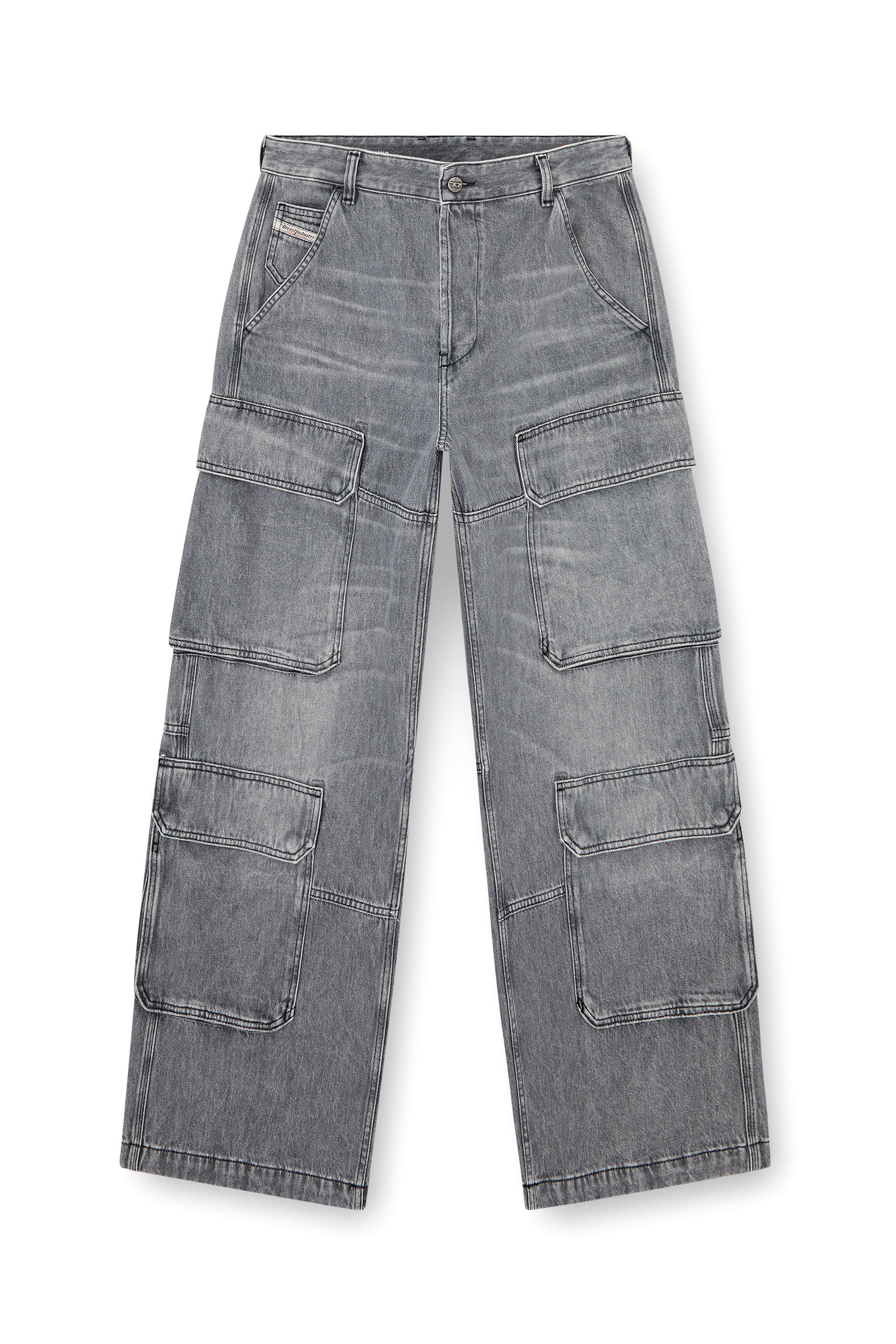 Relaxed Jeans D-Touch 0DCBE, Light Grey