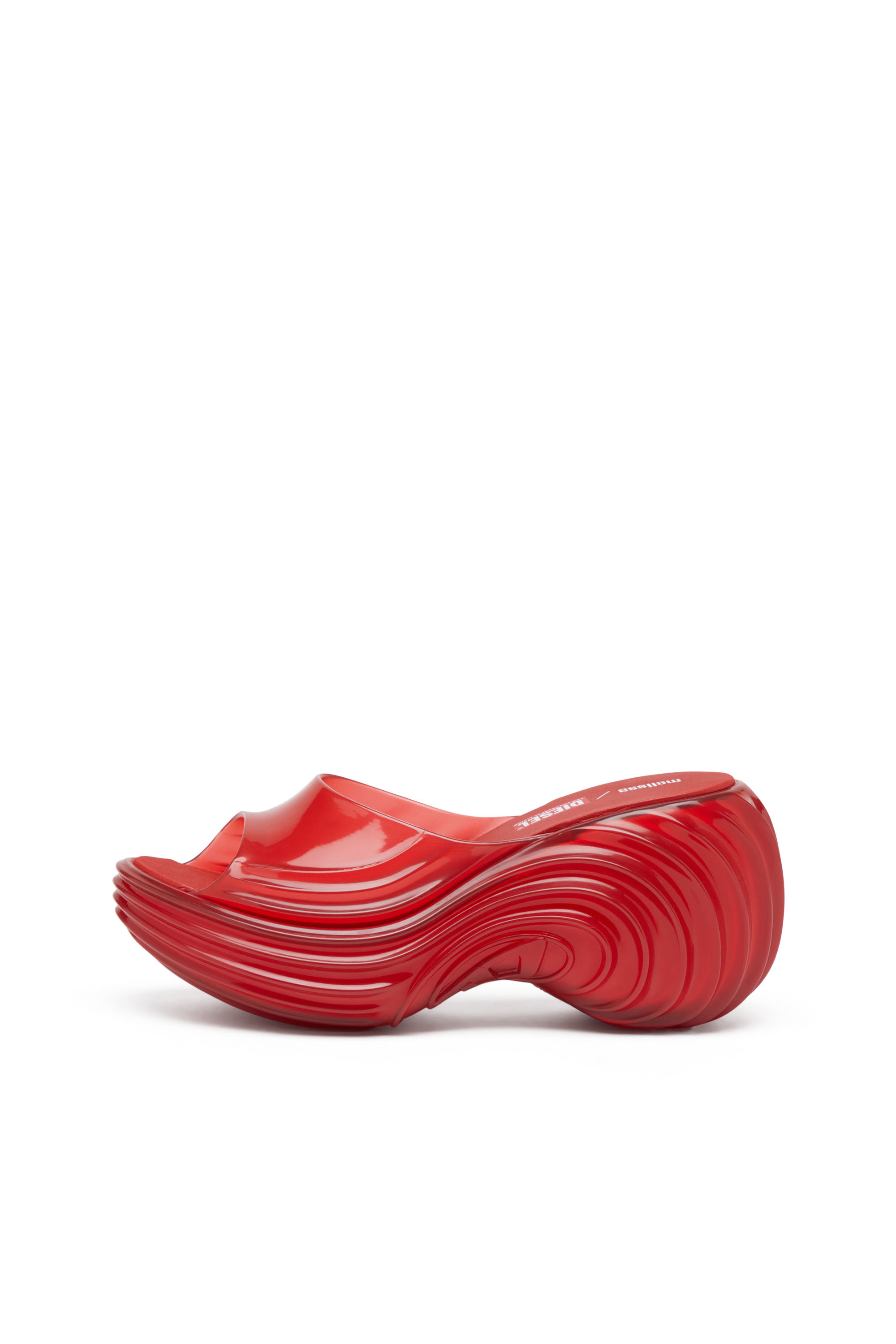 Diesel - MELISSA QUANTUM PLATFORM, Woman's Platform mule in Melflex® in Red - 3